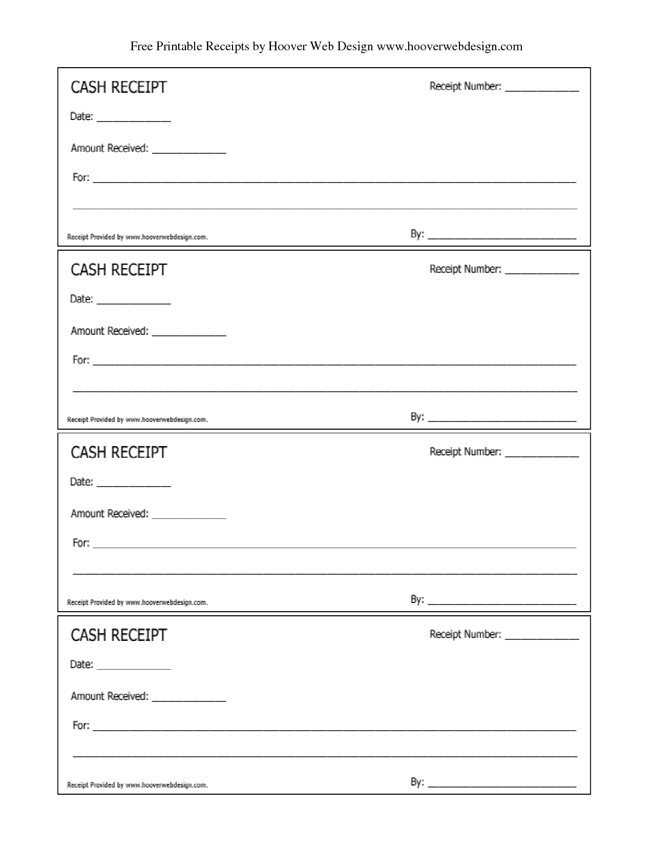 Free Printable Receipt Templates | Free Printable Cash Receipts - Free Printable Blank Receipt Form