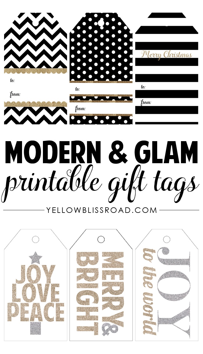 Free Printable Rustic And Plaid Gift Tags - Yellow Bliss Road - Free Printable To From Gift Tags