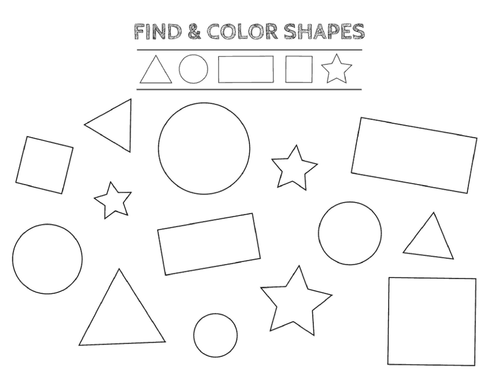 Free Printable Shapes Worksheets For Toddlers And Preschoolers - Free Printable Shapes