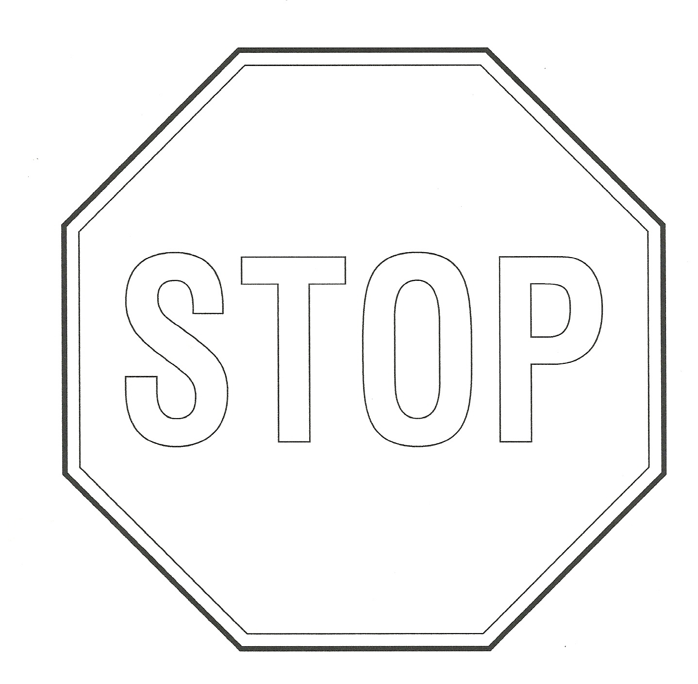 Free Printable Stop Sign Group (65+) - Free Printable Stop Sign To Color