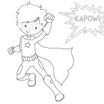Free Printable Superhero Coloring Sheets For Kids   Crazy Little   Free Printable Superhero Coloring Pages