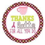 Free Printable Tag For Coffee Gift Card | Diy | Gift Ideas | Teacher   Thanks A Latte Free Printable Gift Tag