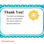 Free Printable Thank You Cards For Students   Printable Cards   Free Printable Funny Thinking Of You Cards