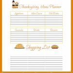 Free Printable Thanksgiving Menu Planner | Free Printables   Free Printable Thanksgiving Menu Template