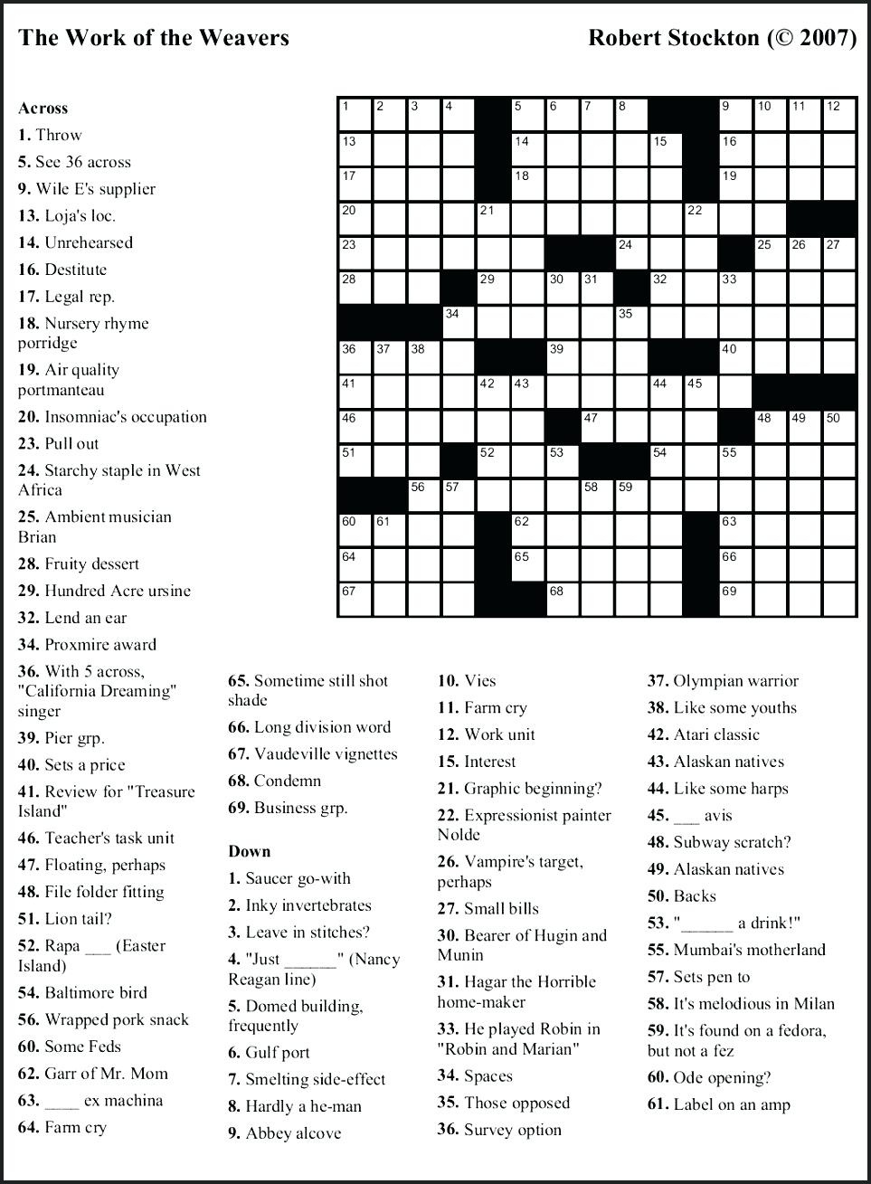 Printable Crosswords About Friendship Trials Ireland Free Printable 