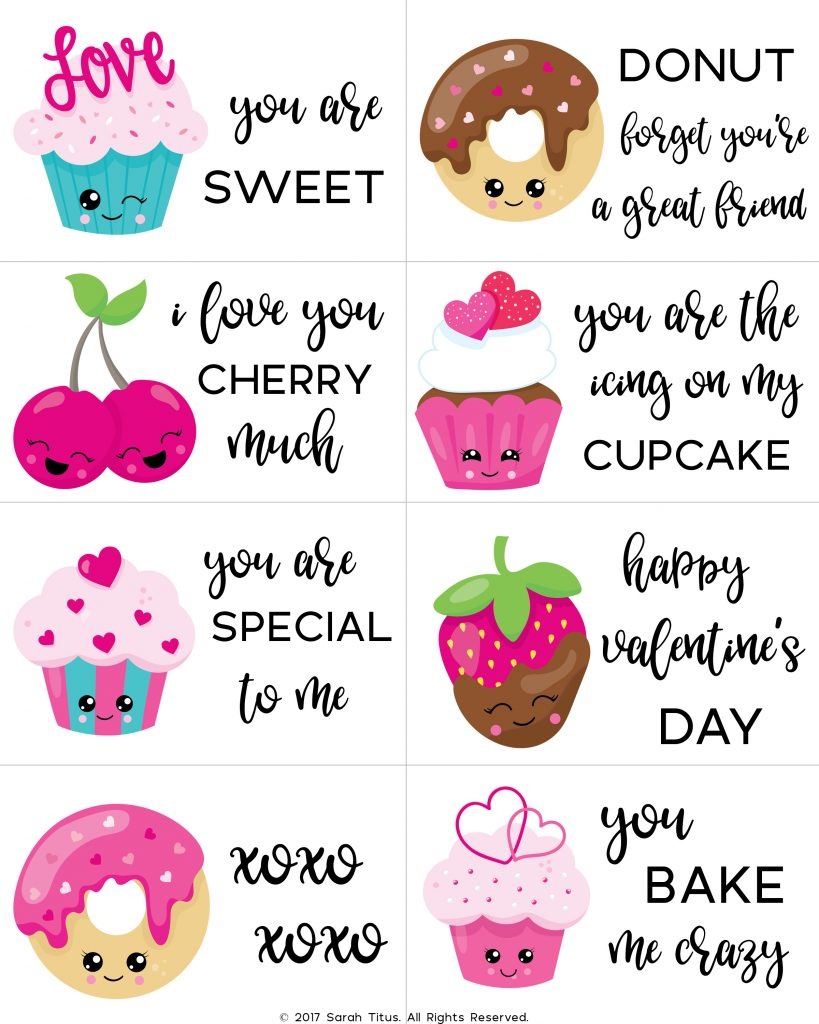 Free Printable Valentine Cards For Kids - Sarah Titus - Free Printable Childrens Valentines Day Cards