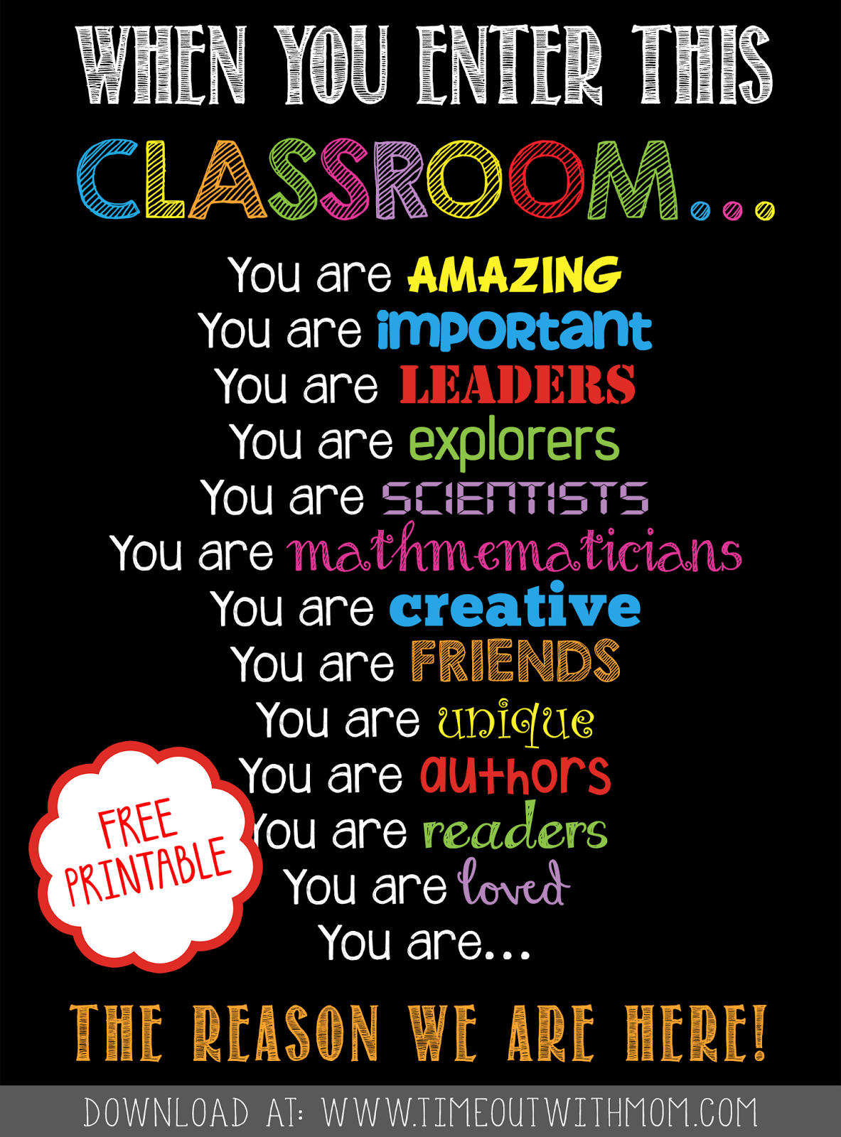 Free Printable - Welcome Back To School, Classroom Printable For - Free Printable Posters For Teachers