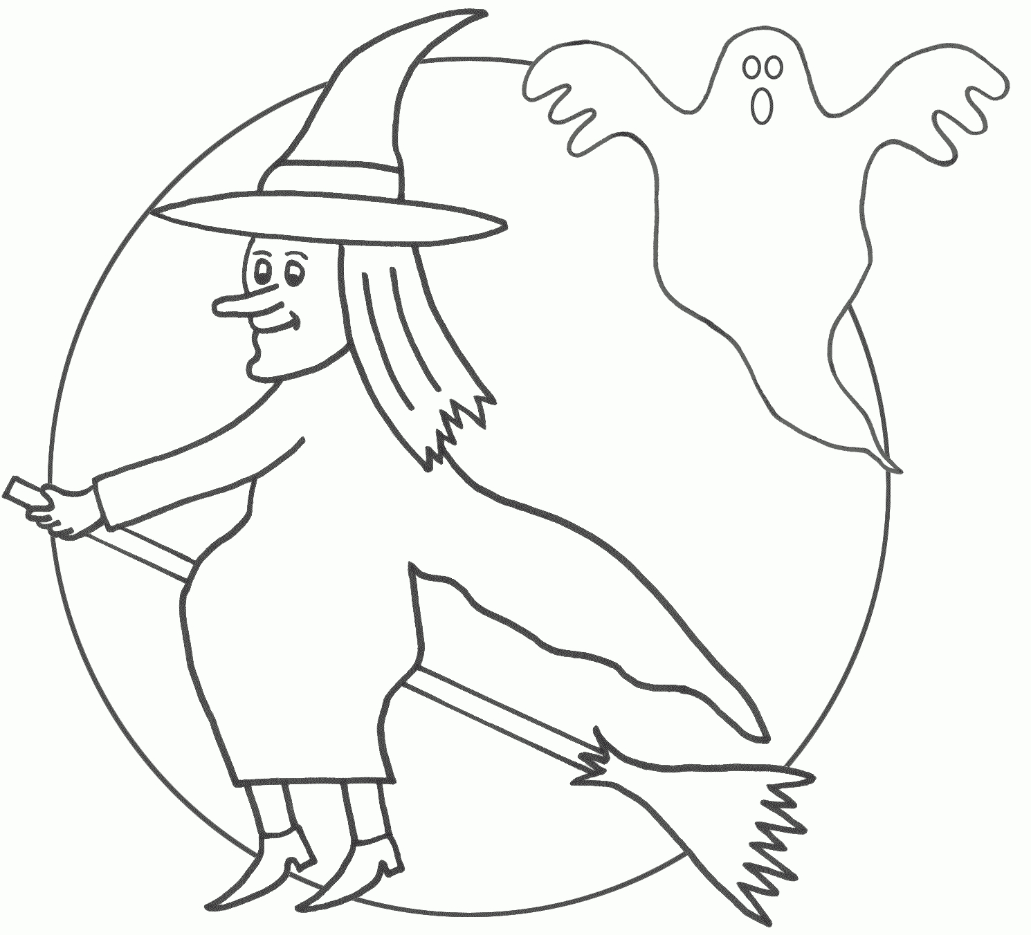 Free Printable Witch Coloring Pages For Kids - Free Printable Pictures Of Witches