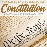 Free Printables For Learning The Constitution (Free Instant Copywork   Free Printable Us Constitution Worksheets