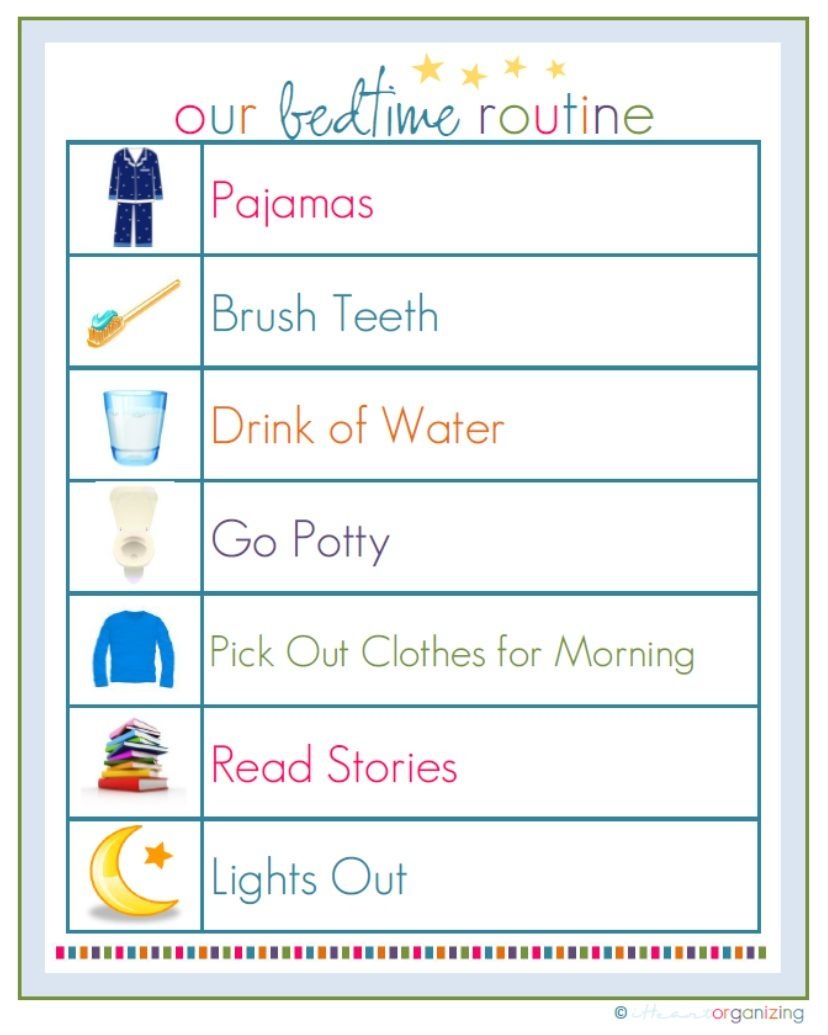 Free Routine Printables And More! | Marlei Stuff | Toddler Bedtime - Free Printable Bedtime Routine Chart