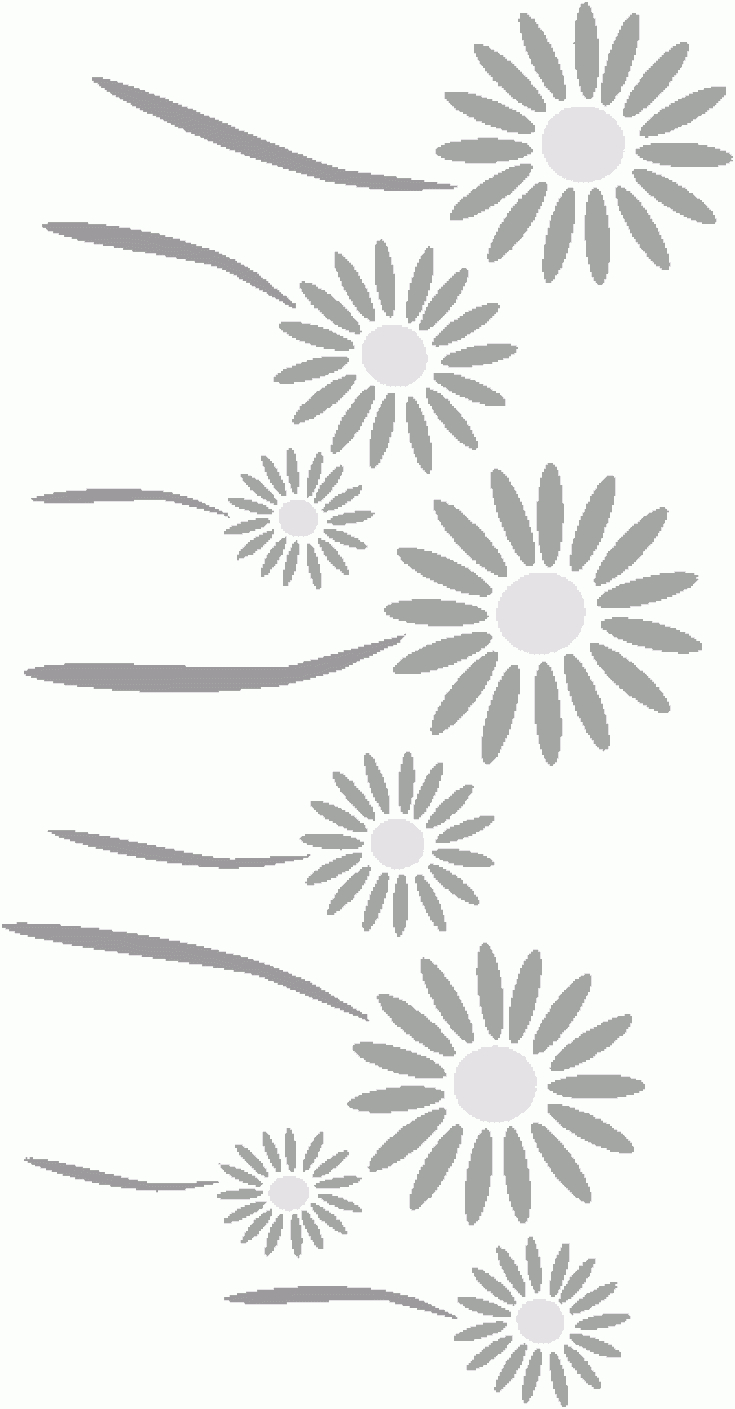 Free Stencils Collection: Flower Stencils | Journaling-Doodling - Free Printable Flower Stencils