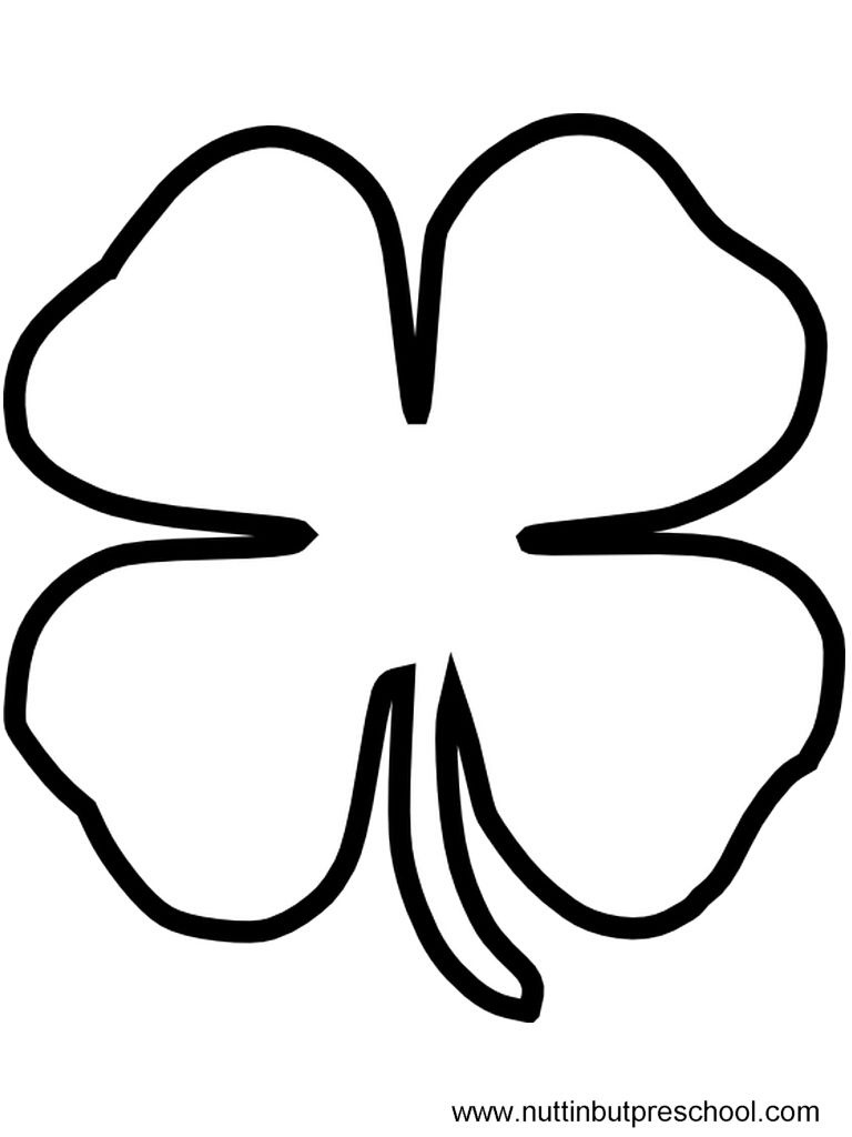 shamrock coloring page free printable coloring pages