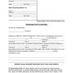 Free Tennessee Quit Claim Deed Form   Pdf | Word | Eforms – Free   Free Printable Beneficiary Deed