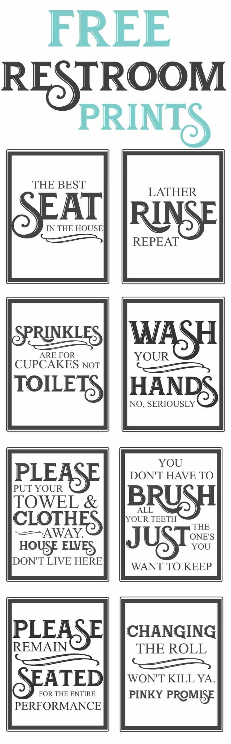 Free Vintage Bathroom Printables | Diy | Vintage Bathrooms, Diy Home - Free Printable Do Not Flush Signs
