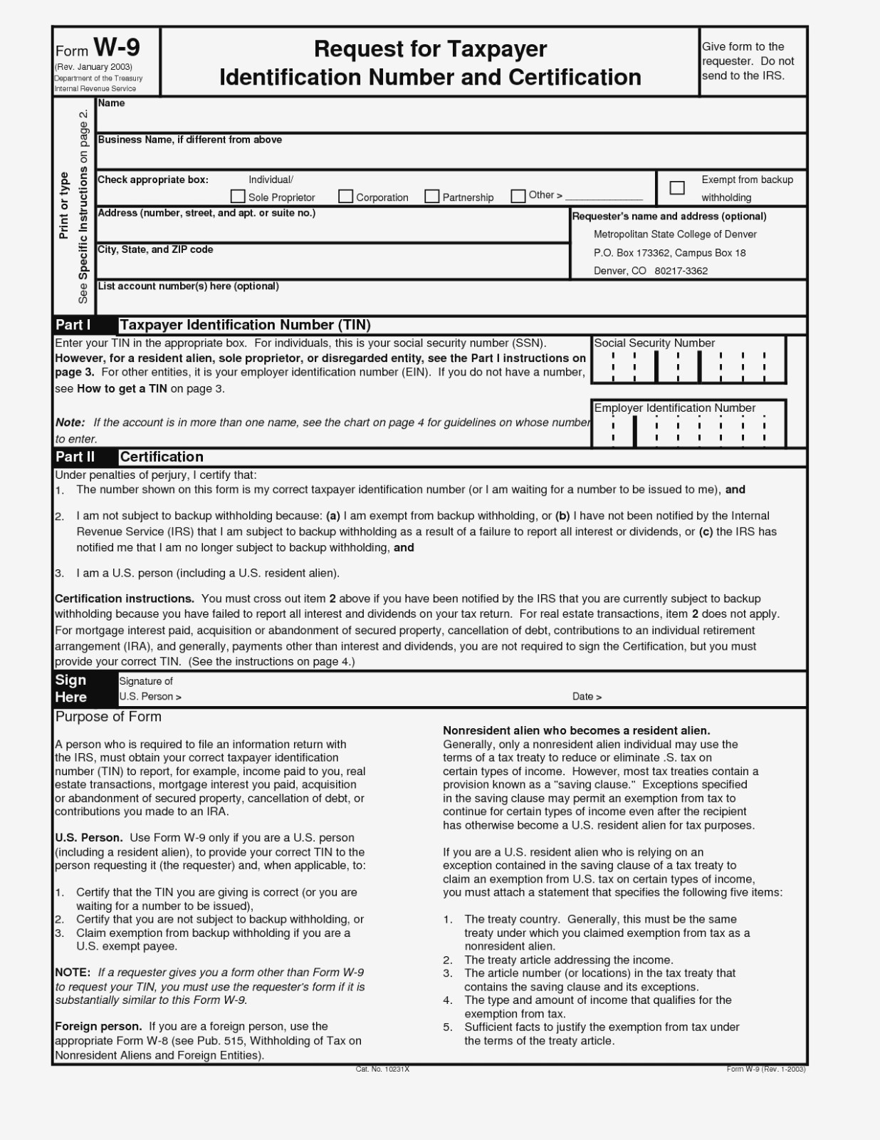 W9 Tax Form 2024 Printable Pdf Adey Robinia