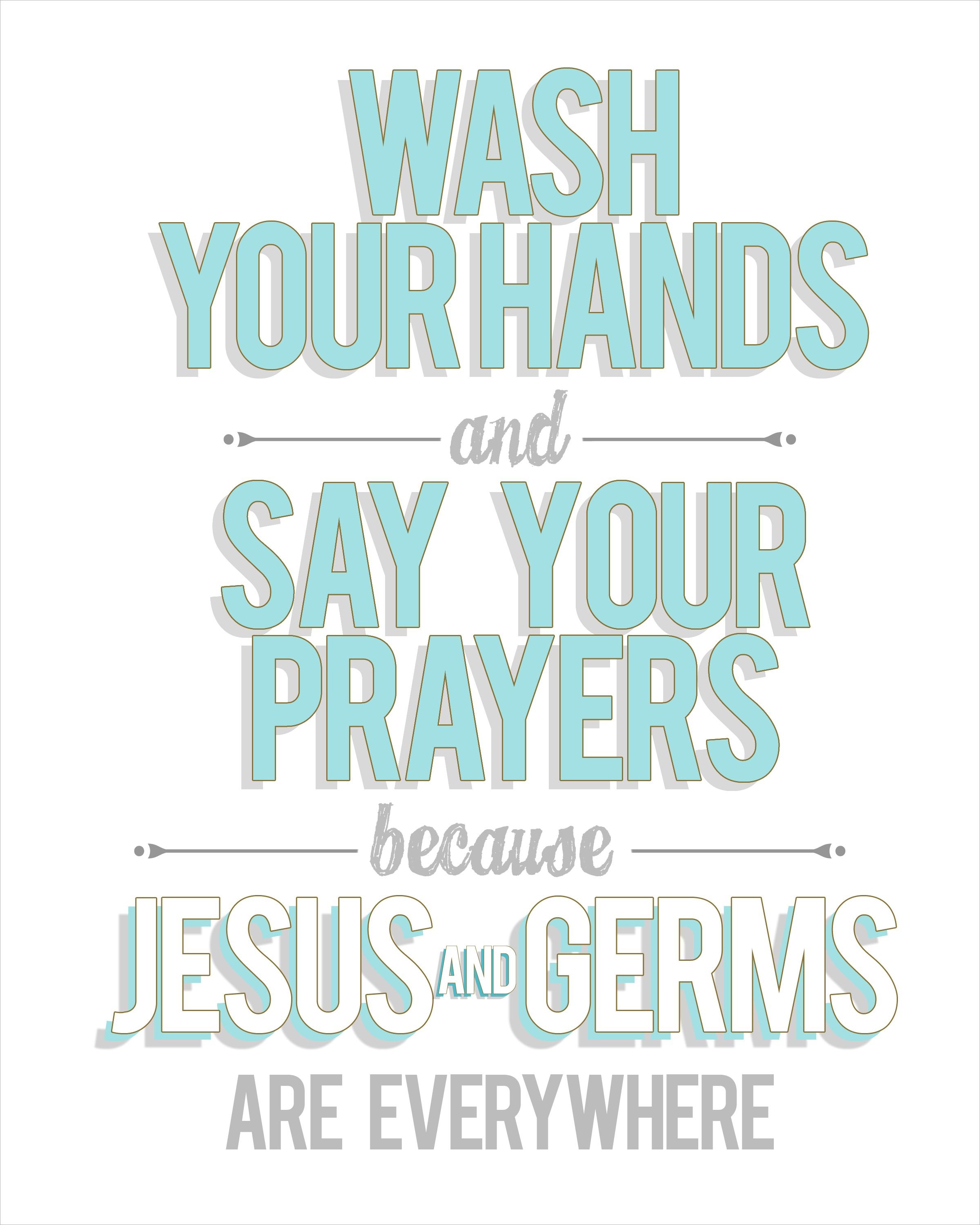 Free Wash Your Hands Signs Printable (75+ Images In Collection) Page 1 - Wash Your Hands And Say Your Prayers Free Printable