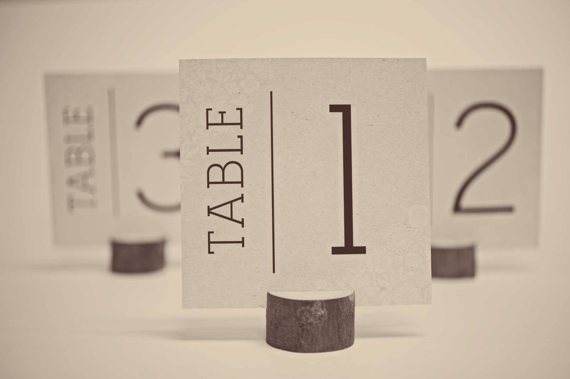 Free Wedding Table Number Cards - Free Printable Table Numbers