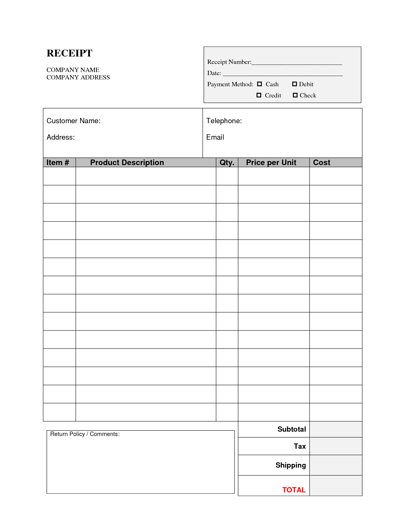 Blank Invoice Template Blank Invoices Nutemplates 17 Blank Invoice 