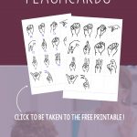 Freebie Friday: Free Printable Asl Alphabet Flashcards Pack   Sign Language Flash Cards Free Printable