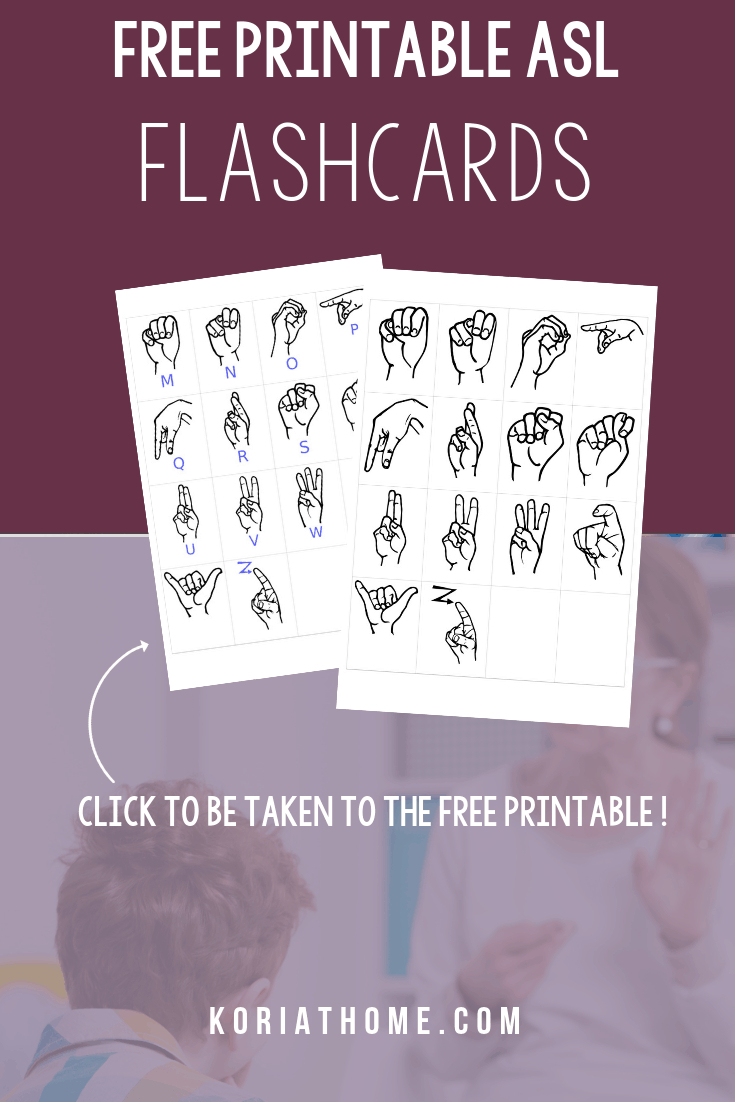 Freebie Friday: Free Printable Asl Alphabet Flashcards Pack - Sign Language Flash Cards Free Printable