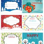 Fun And Colorful Christmas Labels   Free Printables | Free   Christmas Labels Free Printable Templates