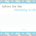 Fun Baby Shower Activities   Free Mommy Advice Cards Printable