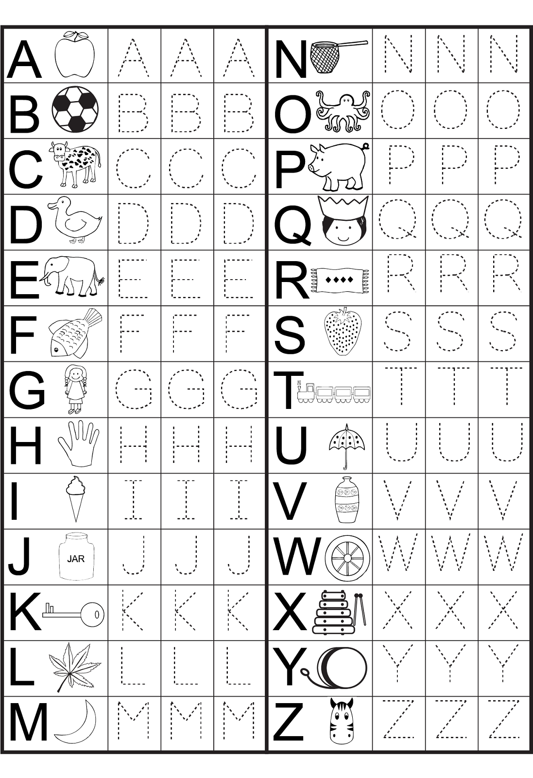 Fun Free Printable Worksheets - Safer Browser Yahoo India Image - Free Printable Alphabet Worksheets For Kindergarten
