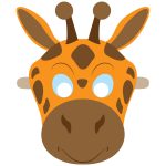 Giraffe Mask Template | Free Printable Papercraft Templates   Giraffe Mask Template Printable Free