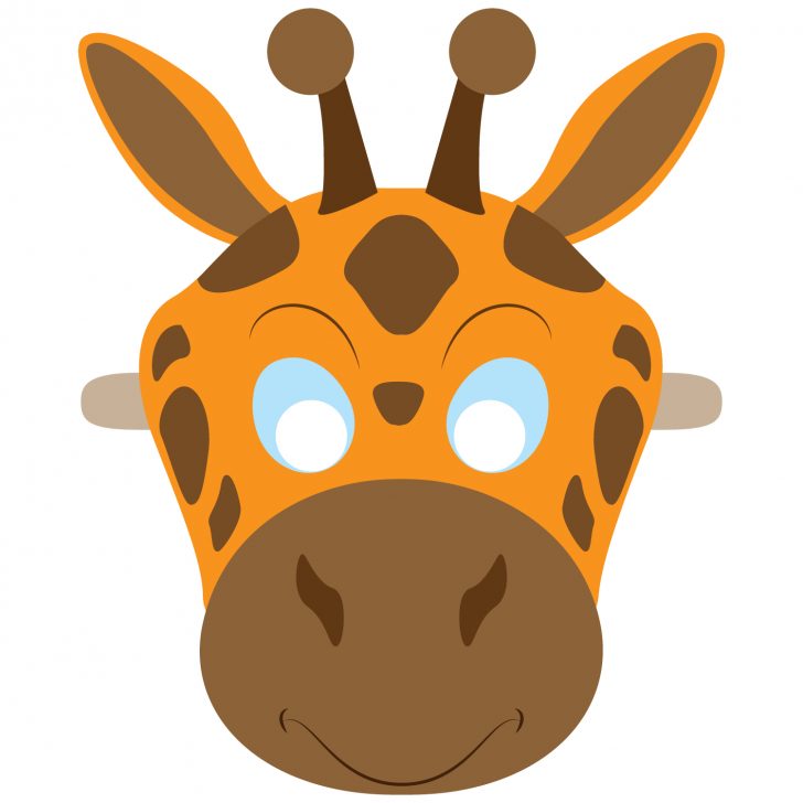 Giraffe Mask Template Printable Free