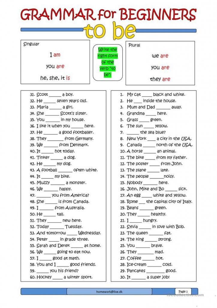 grammar-for-beginners-to-be-worksheet-free-esl-printable-free