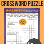 Halloween Crossword Puzzle #3 | Fall Fun | Halloween Crossword   Halloween Crossword Printable Free