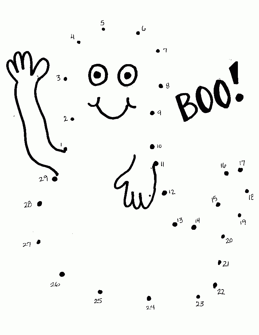 Halloween Dot To Dot | All Kids Network - Free Printable Alphabet Dot To Dot Worksheets