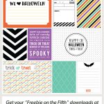 Halloween Journaling + Filler Cards   Free Printable Halloween Cards