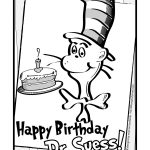 Happy Birthday Dr. Suess! Coloring Page • Free Download | Dr Seuss   Free Printable Dr Seuss Coloring Pages