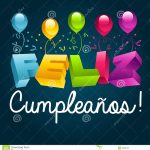 Happy Birthday In Spanish Stock Vector. Illustration Of Card   29860125   Free Printable Happy Birthday Cards In Spanish