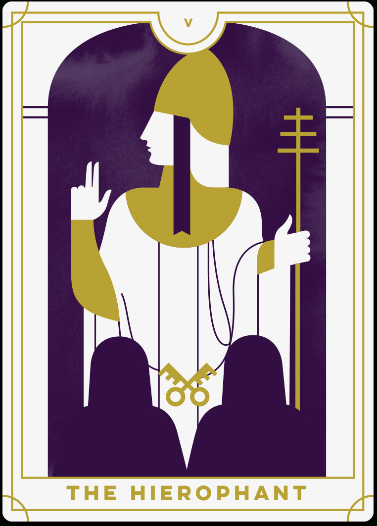 Hierophant Tarot Card Meanings | Biddy Tarot - Free Printable Tarot Cards