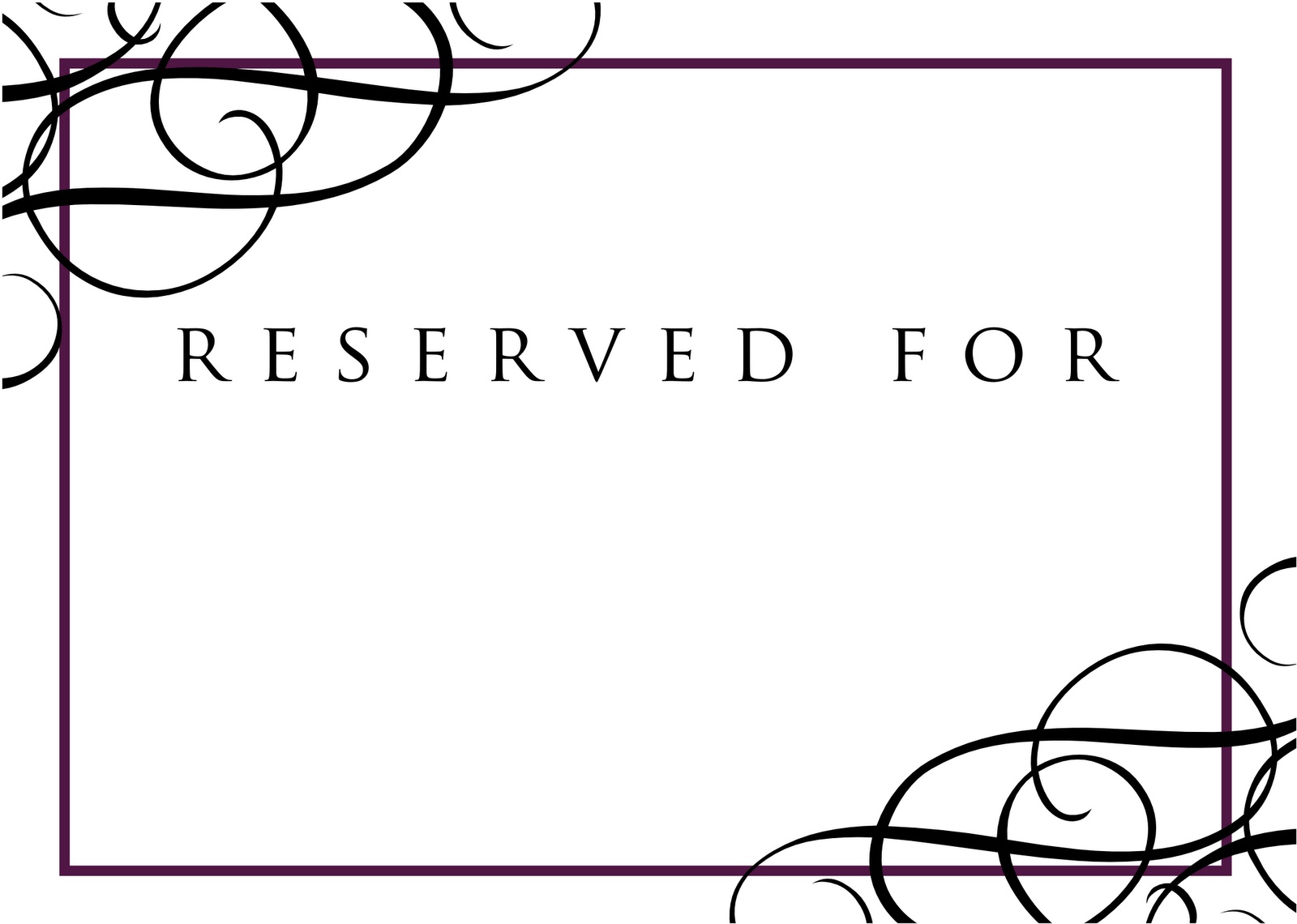 High Resolution Reserved Signs For Tables #11 Reserved Table Sign - Free Printable Reserved Table Signs