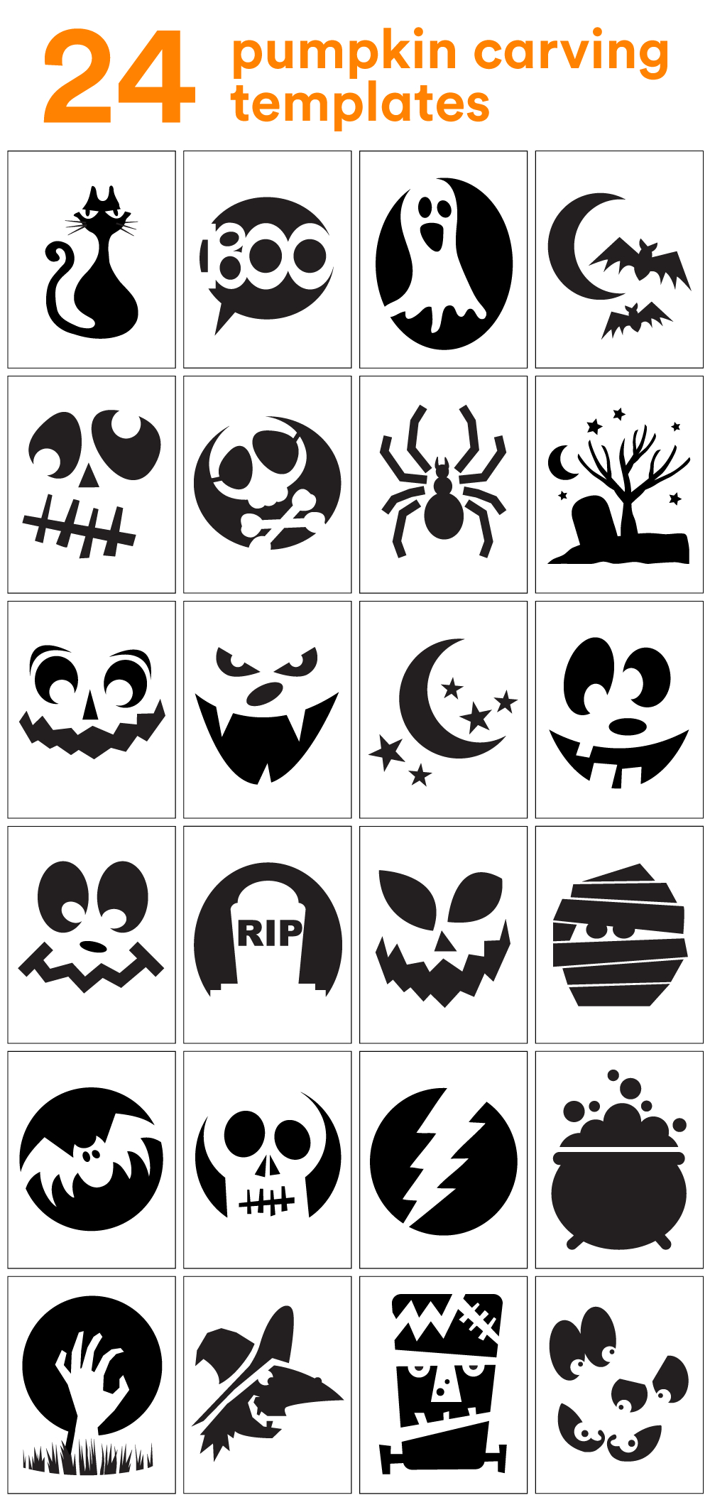 How To Carve The Coolest Pumpkin On The Block (Carving Stencils - Free Pumpkin Carving Templates Printable