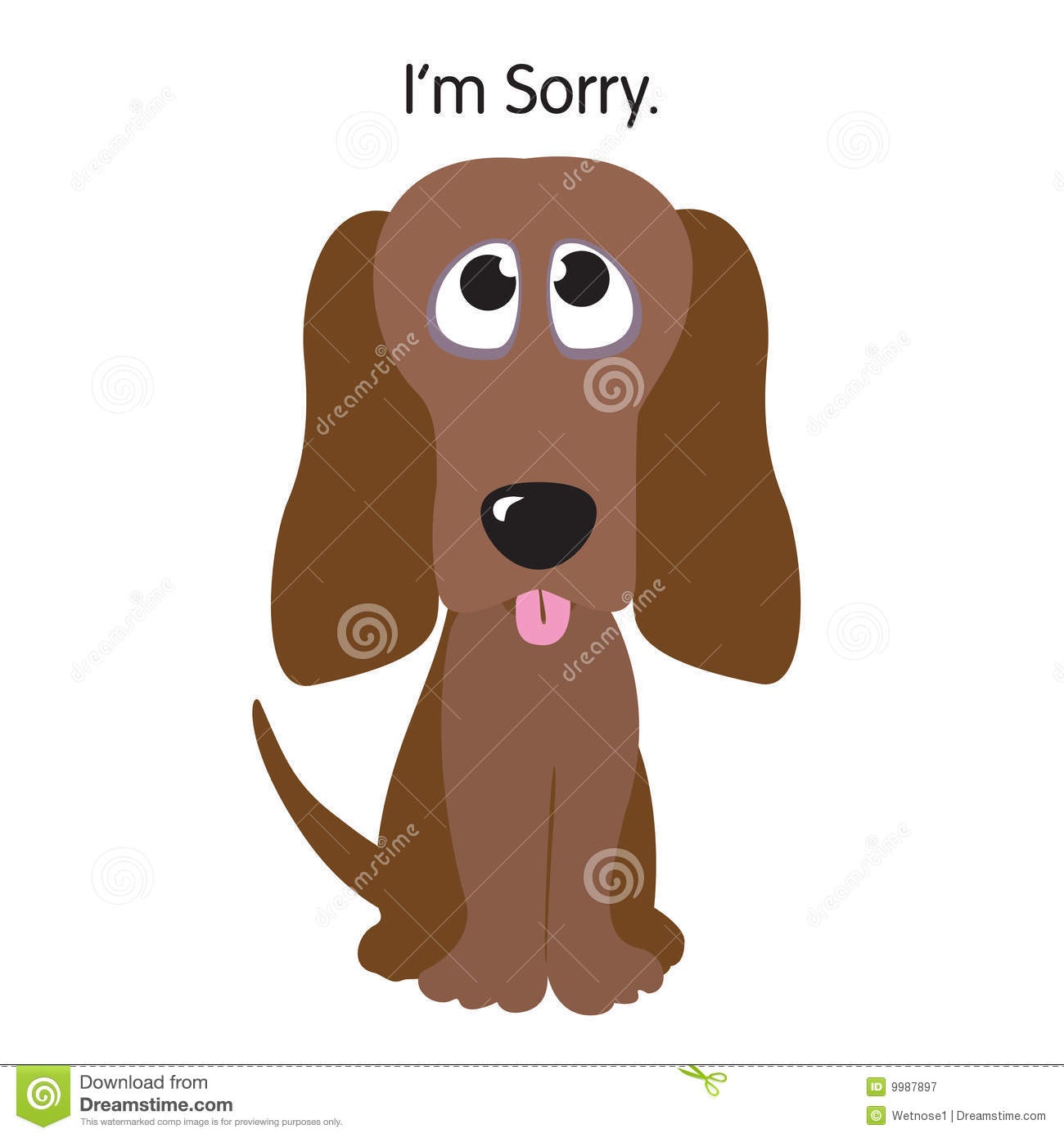 I&amp;#039;m Sorry Greeting Card Stock Vector. Illustration Of Being - 9987897 - Free Printable I Am Sorry Cards