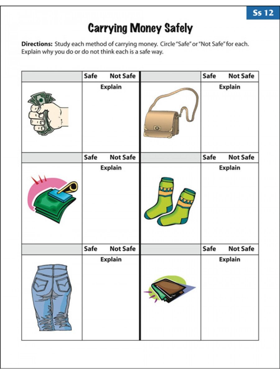 Free Life Skills Worksheets For Special Needs Students - Free Printable