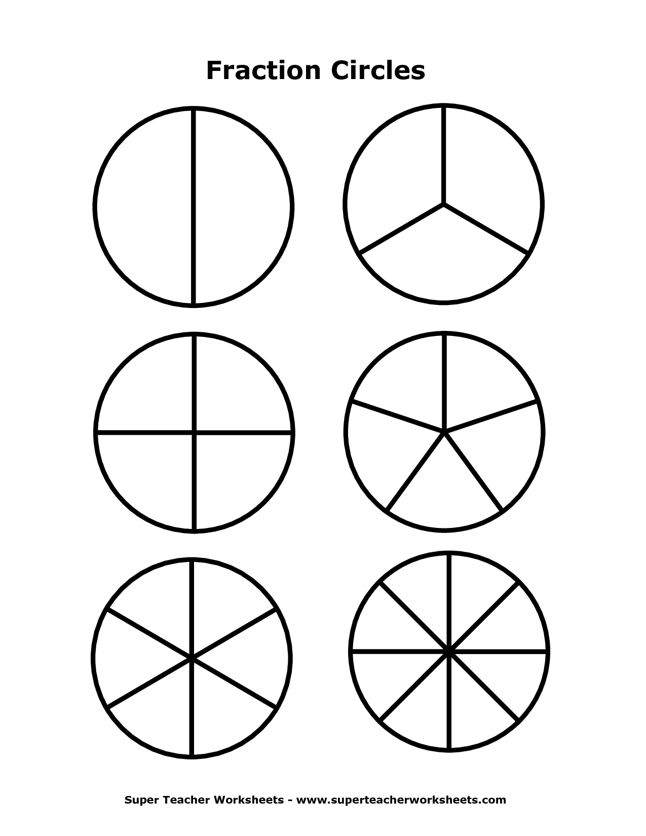 Images Of Fraction Circles - Google Search | Teaching Ideas - Free Printable Blank Fraction Circles