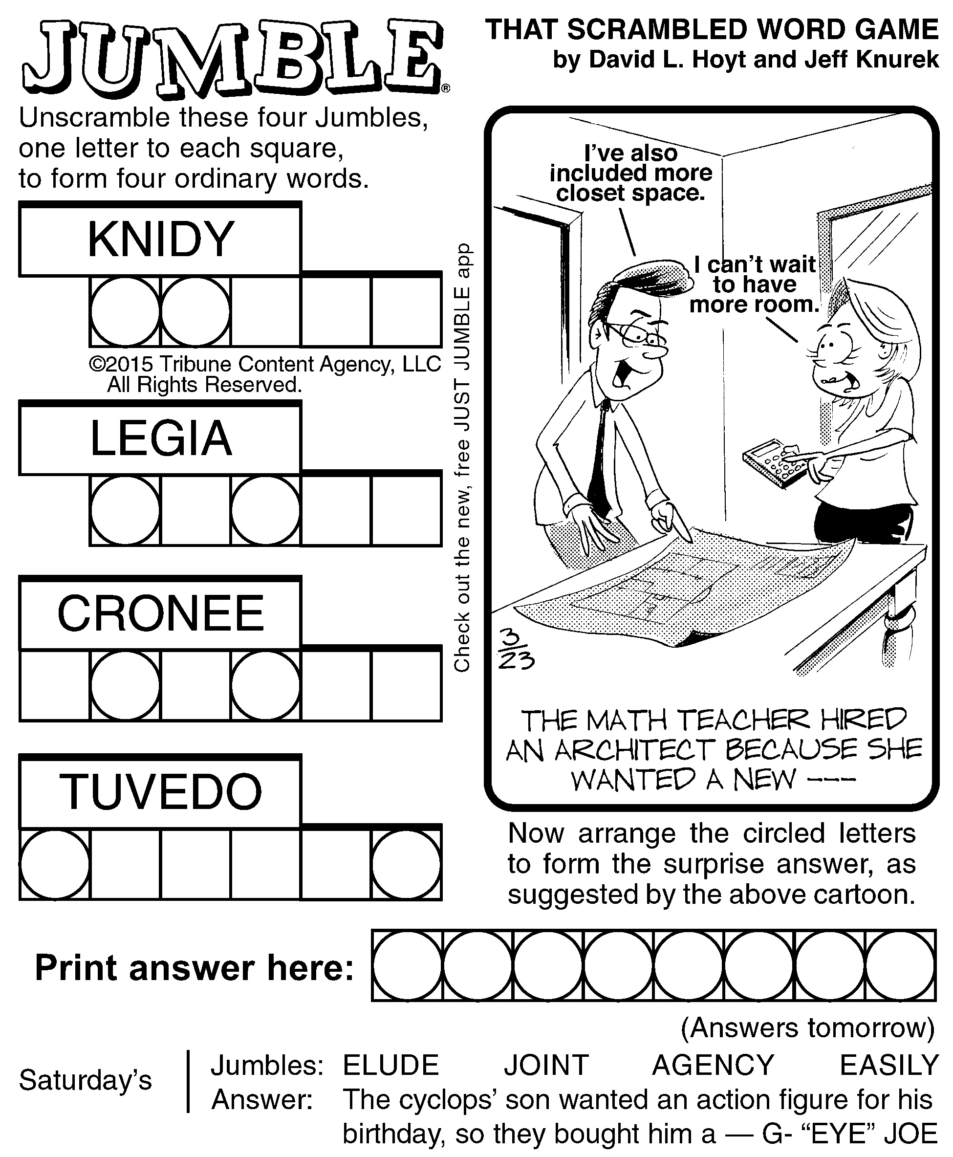 Jumble Archives | Tribune Content Agency - Free Printable Jumble Word Games