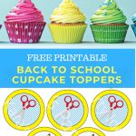 Kara's Party Ideas Free Printable Back To School Cupcake Toppers   Free Printable Sofia Cupcake Toppers