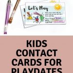 Kids Play Date / Keep In Touch Cards |Melanie @ The Story Of   Play Date Invitations Free Printable