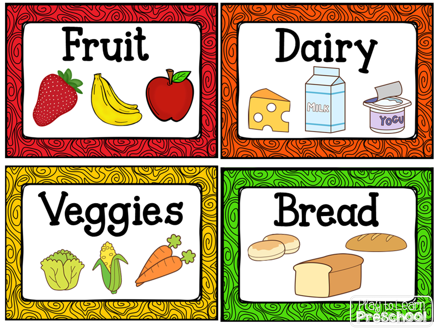 Kitchen Dramatic Play Center | Centers | Dramatic Play Centers - Free Printable Play Food Labels