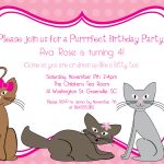 Kitten Invitations   Kaza.psstech.co   Free Printable Kitten Birthday Invitations