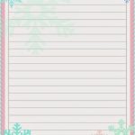 Lined Holiday Printable Paper 5X8 | Best Photos Of Cute Printable   Free Printable Christmas Writing Paper With Lines
