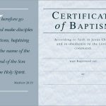 Luxury Free Baptism Certificate Template Word | Best Of Template   Free Printable Baptism Certificate
