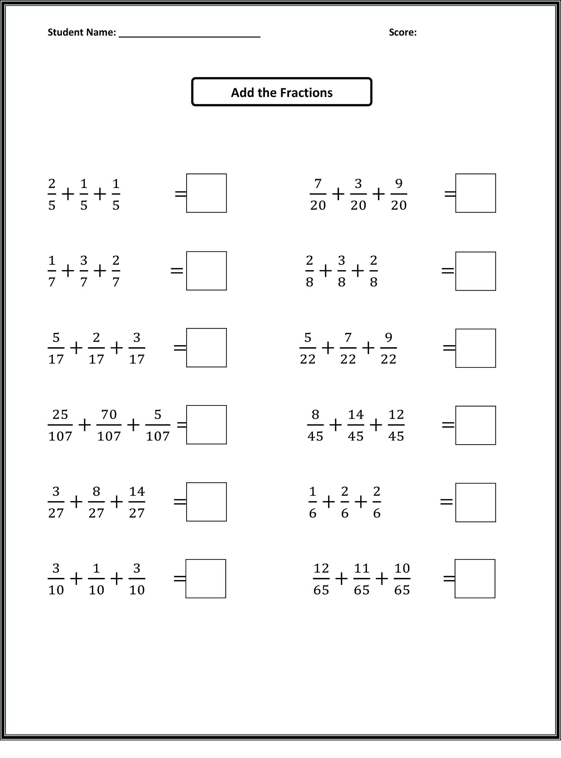 Maths Worksheets For Grade Cbse Practice Class Pdfth Word Problems - Free Printable Fraction Worksheets Ks2