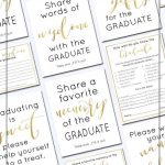 Memory Of The Graduate Card Printable | 2019 Editable Graduation   Free Printable Graduation Advice Cards